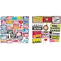 SYGA All Occasion Indian Family Photo Booth Party Props &amp; SYGA Set of 12 Funny Wedding Party Photo Booth Props Craft Item