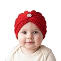 SYGA Baby Winter Knitted Hat Children RABIT Ears Warm Wool Baby Cap Bowknot Turban Cap for 0-3 Year
