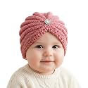 SYGA Baby Winter Knitted Hat Children RABIT Ears Warm Wool Baby Cap Bowknot Turban Cap for 0-3 Year
