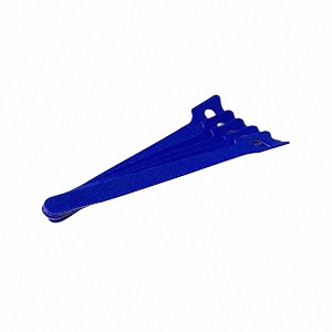 syga cable tie hook and loop straps fastener nylon reusable self-adhesive cable organiser for pc tv usb network cable tape for home and office-12mm x 150mm length blue 50pcs