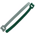SYGA Cable Tie, Hook and Loop Straps Fastener, Nylon Reusable Self-adhesive Cable Organiser for PC TV USB Network Cable, Tape for Home and Office-12mm x 150mm Length (Green) 30pcs
