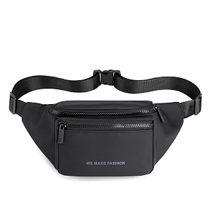 syga chest shoulderbag fancy pack running belt for men women unisex bum bag adjustable belt for outdoors for men women fashion-black