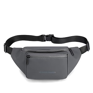syga chest shoulderbag fancy pack running belt for men women unisex bum bag adjustable belt for outdoors for men women fashion-grey