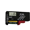 SYGA Digital Battery Tester Battery Voltage Checker for Indoor Outdoor Professional Use(Black)