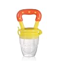 SYGA Medium Fresh Food Nibbler Fruit Feeder Nipple Pacifiers Bottles_Yellow