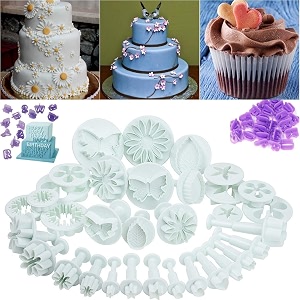 syga new 73pcsset fondant cake cutters decorating tools plunger candy sugarcraft flower modelling cutter mold bakeware tools