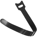 SYGA Nylon Double Sided WELLKRO Tape, Hook and Lock Tape, Sew-on Power Wire Management Fastening Tape Cable Tie for Interlocking, Apparel, Home Textile, Industrial Use and More- 1mx 15mm (Yellow)10Pcs