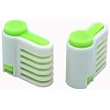 SYGA Set of 2 DIY Cake Slicer, Stratification Auxiliary, Bread Slice, Toast Cut, 5 Layers Leveler Slicer, Kitchen Fixator Tool(Green)
