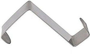 syga set of 6 over door rack heavy duty reversible brushed stainless steel hook_large 5cmx25cm hook 6