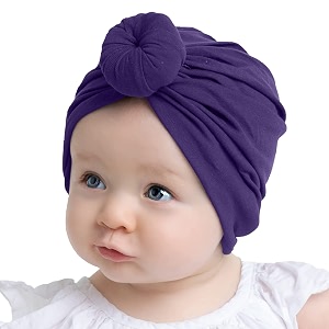 syga unisex cotton turban hat pack of 1 turbonheadwrap_violet_violet_s