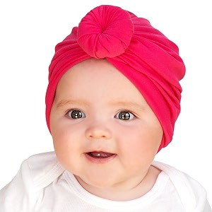 syga unisex 1 piece cotton hat bunturban infant photography props_darkpink small