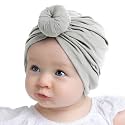 SYGA Unisex Cotton Hat (Pack of 1 Piece) (TurbonHeadWrap_Grey_Grey_S)