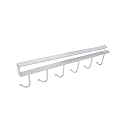 SYGA Wall Hanger 6 Pin Nail Free Rack_White