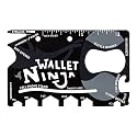 Syga Wallet Ninja 18 in 1 Multi-purpose Credit Card Size Steel Pocket Tool with Smart Cover (Black)