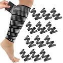 Syhood 12 Pieces Compression Leg Wraps Bandage Adjustable Ankle,71 Inches