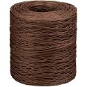 Syhood 1345 Feet Floral Vine Bind Wire Rustic Craft Wire, Brown