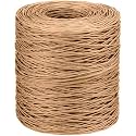 Syhood 1345 Feet Floral Vine Bind Wire Rustic Craft Wire, Light Coffee
