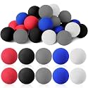 Syhood 24 Pcs Knee Hockey Balls Mini Soft Foam Balls