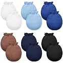 Syhood 6 Pairs Baby Mittens Newborn Infant No Scratch Cotton