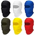 Syhood 6 Pcs Ski Mask Balaclava Full Face Cover Windproof Mask Polyester Ice Silk UV Protection for Men Women Outdoor Sports