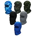 Syhood 6 Pcs Ski Mask Balaclava Full Face Cover Windproof Mask Polyester Ice Silk UV Protection for Men Women Outdoor Sports