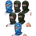 Syhood 6 Pcs Ski Mask Balaclava Full Face Cover Windproof Mask Polyester Ice Silk UV Protection for Men Women Outdoor Sports