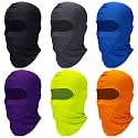 Syhood 6 Pcs Ski Mask Balaclava Full Face Cover Windproof Mask Polyester Ice Silk UV Protection for Men Women Outdoor Sports