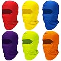 Syhood 6 Pcs Ski Mask Balaclava Full Face Cover Windproof Mask Polyester Ice Silk UV Protection for Men Women Outdoor Sports