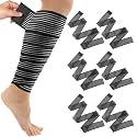 Syhood 6 Pieces Compression Leg Wraps Bandage Adjustable Ankle,71 Inches