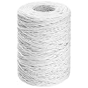 Syhood 673 Feet Floral Vine Bind Wire Rustic Craft Wire, White