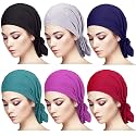 Syhood Slip on Pre Tied Head Scarves for Women
