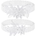 Syhood Wedding Garters for Bride Lace Garter Set with Faux Pearl
