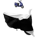 UV Protection| Dirt &amp; Dust Proof Motorcycle|Bike Body Cover for Hero Maestro Edge (Black Silver)