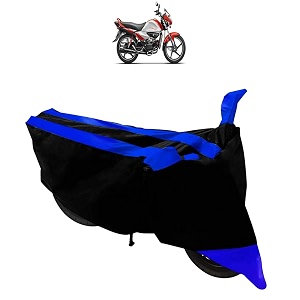 dustproof bike body cover for hero splendor i smart black blue