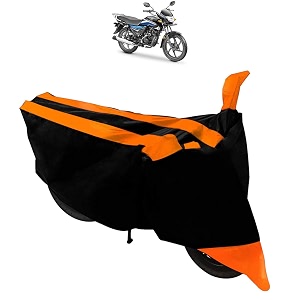 dustproof bike body cover for honda dream neo black orange