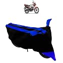 Dustproof Bike Body Cover for Hero Splendor I Smart (Black Blue)