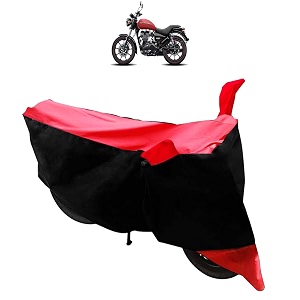dustproof - uv protection full wheeler body cover for royal enfieldthunderbird 350x black red