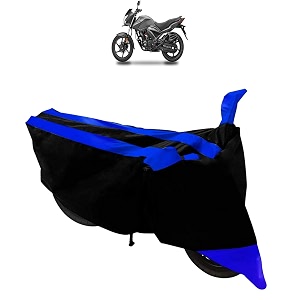 dustproof - uv protection full wheeler body cover for honda cb unicorn 160 black blue