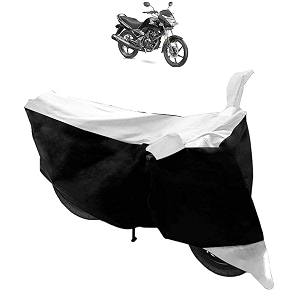 two wheeler body protection covermotorcycle cover for honda cb unicorn 150 black silver