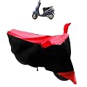 Dustproof Bike Body Cover for Honda Activa 3g (Black RED)