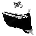 UV Protection| Dirt &amp; Dust Proof Motorcycle|Bike Body Cover for TVS Jupiter Classic (Black Silver)