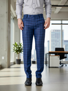 SYLZON Slim Fit Men Black Trousers