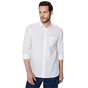 Symbol Premium Mens Cotton Linen Casual Shirt