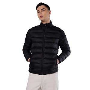 symbol premium mens standard length lightweight packable quilted bomber jacket heavy winter  fully lined