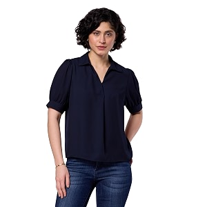 Symbol Premium Womens Polyester Collared Top