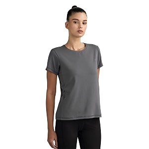 symbol premium women39s polyester blend solid regular fit sports stretch t-shirt  round neck  raglan sleeve  moisture-wicking  activewear  running  gym  plain available in plus sizes