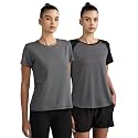 Symbol Premium Women's Polyester Blend Solid Regular Fit Sports Stretch T-Shirt | Round Neck | Raglan Sleeve | Moisture-Wicking | Activewear | Running | Gym | Plain (Available in Plus Sizes)