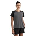 Symbol Premium Women's Polyester Blend Solid Regular Fit Sports Stretch T-Shirt | Round Neck | Raglan Sleeve | Moisture-Wicking | Activewear | Running | Gym | Plain (Available in Plus Sizes)