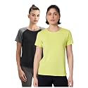 Symbol Premium Women's Polyester Blend Solid Regular Fit Sports Stretch T-Shirt | Round Neck | Raglan Sleeve | Moisture-Wicking | Activewear | Running | Gym | Plain (Available in Plus Sizes)