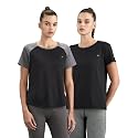 Symbol Premium Women's Polyester Blend Solid Regular Fit Sports Stretch T-Shirt | Round Neck | Raglan Sleeve | Moisture-Wicking | Activewear | Running | Gym | Plain (Available in Plus Sizes)